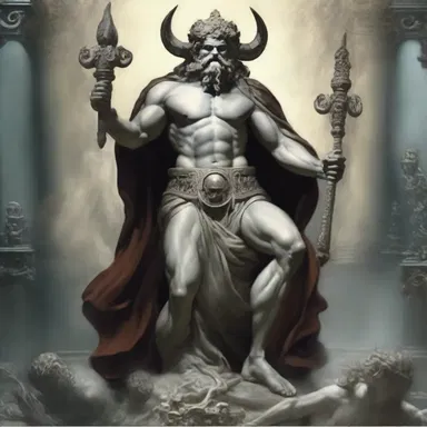According to ancient mythology, the god of the underworld was portrayed as having a bilious appearance.