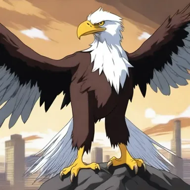 In the anime series, the protagonist's powerful eagle-like familiar had razor-sharp talons.