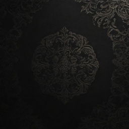 An elegant dark background with intricate designs, creating a sense of depth and mystery.