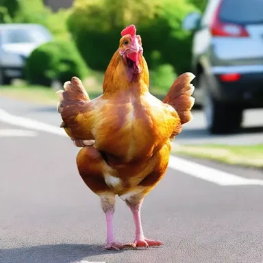 Why did the circumspect chicken always look both ways before crossing the road? Because it didn't want to end up as a roast chicken dinner!