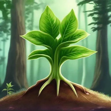 In the fantasy world, there exists a rare species of campylotropous plant that grants magical abilities to those who find it.