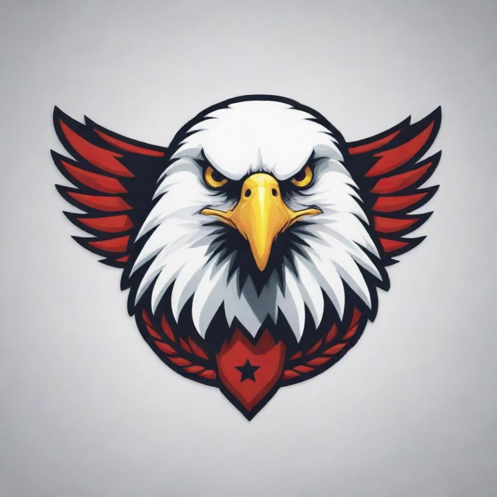 Design a strong and striking logo featuring an eagle, symbolizing strength, supremacy, and liberty.