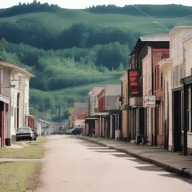The movie was set in a small town located at a latitude far from the bustling city.