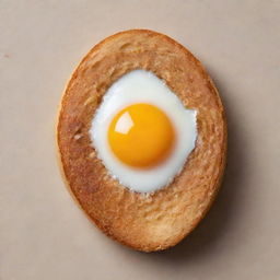 An image of a perfectly fried, golden brown egg that symbolically costs just one dollar