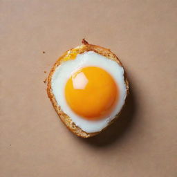 An image of a perfectly fried, golden brown egg that symbolically costs just one dollar