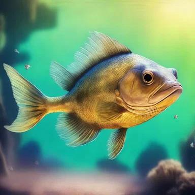 In the magical world of dragons and wizards, a flounder with shimmering scales was rumored to possess the power to grant any wish.