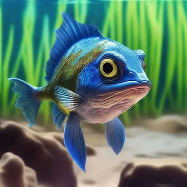 In the magical world of dragons and wizards, a flounder with shimmering scales was rumored to possess the power to grant any wish.