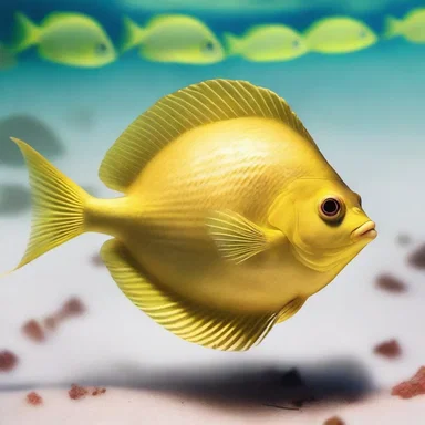 According to an ancient folklore, a golden flounder was said to be a sacred symbol of prosperity and divine favor.