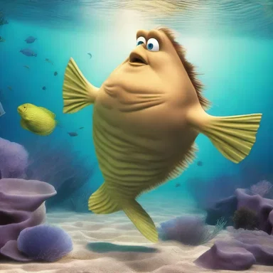 According to Greek mythology, the god Poseidon transformed himself into a flounder to blend in with the other sea creatures.