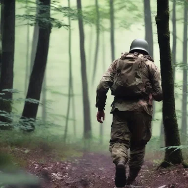 In the novel, the wounded soldier floundered through the dense forest, struggling to find his way back to safety.