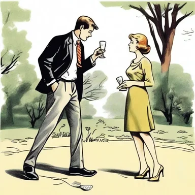 In his attempt to ask her out, he floundered with his words and ended up stumbling over a clumsy invitation.