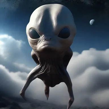 The alien creature began to flounder uncontrollably as it tried to adapt to Earth's gravity and atmosphere.