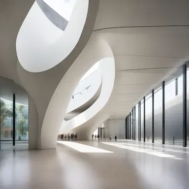 The unique architectural design of the building included curved walls that created a sense of tumefaction.