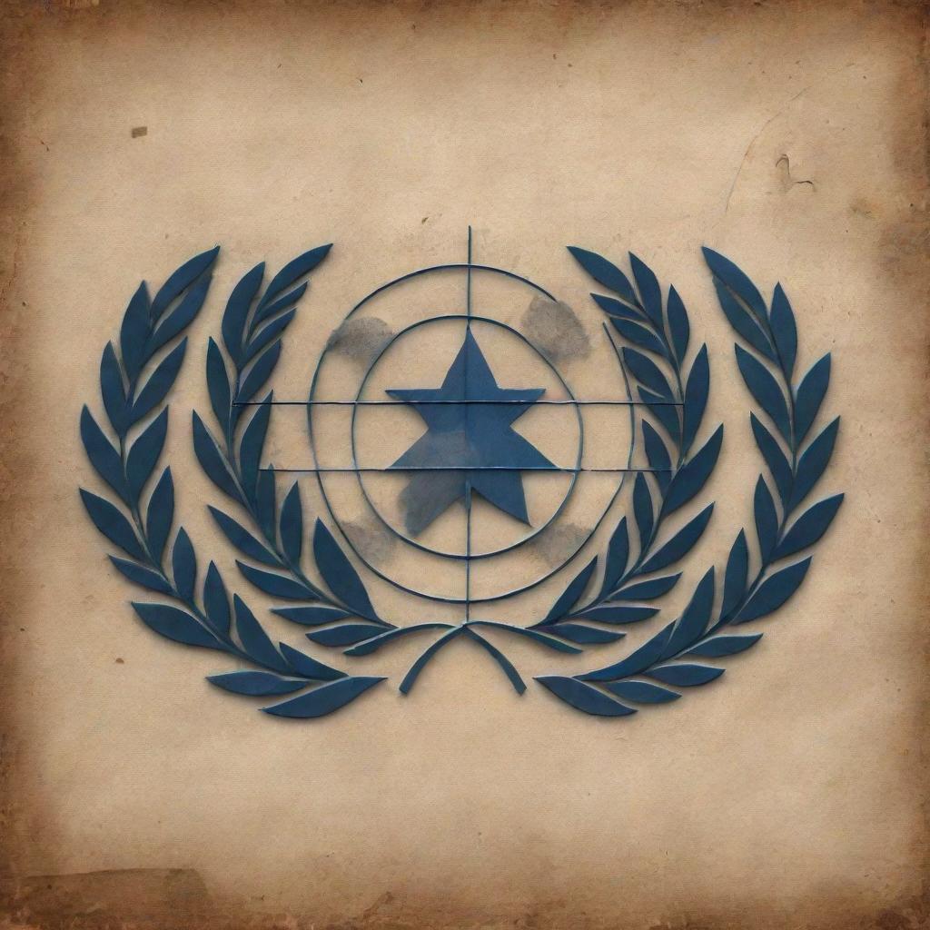 An artwork illustrating the concept of Israel having a significant influence on the UN Security Council, symbolizing this with appropriate representations like flags or national symbols.