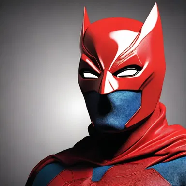 The superhero's mask covered his jugale, giving him a mysterious and powerful appearance.