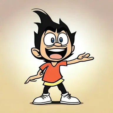 The animated character's exaggerated jugale emphasized their expressiveness and added humor to the cartoon.
