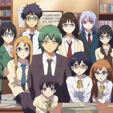 The anime series follows a group of students and their beloved prof, who has a quirky personality and provides life lessons along the way.