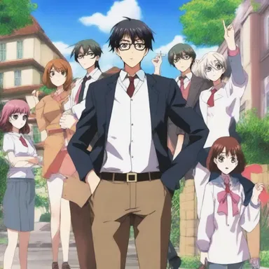 The anime series follows a group of students and their beloved prof, who has a quirky personality and provides life lessons along the way.