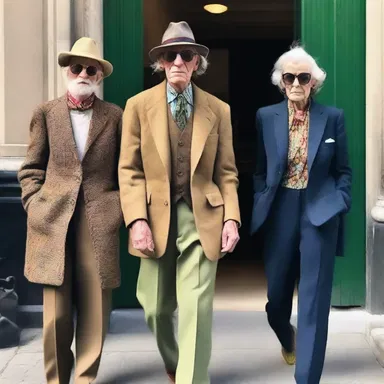 The fashion industry seems to have a fascination with old codgers, as they often become style icons with their unique sense of dressing.
