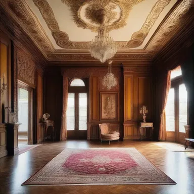 The lavish mansion had beautiful craftsmanship, but everything inside was overpriced and lacked quality.