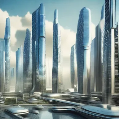 The futuristic city was filled with overpriced gadgets and technology that only the wealthy could afford.