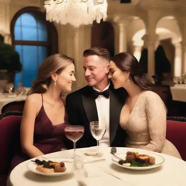 The couple enjoyed a romantic dinner at the overpriced restaurant, indulging in expensive wine and decadent desserts.