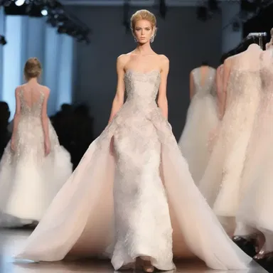 The renowned designer will operate on the dress to make alterations before the fashion show.