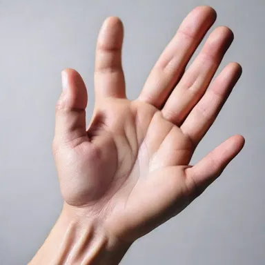 The hypersecretion of sweat glands in the palms can cause damage to delicate materials in architecture and interior design.