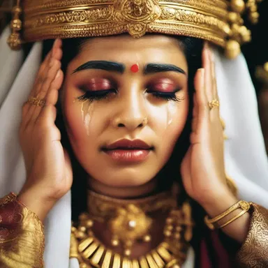 In some religious practices, hypersecretion of tears is seen as a sign of divine intervention.