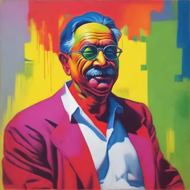 The artist's painting depicts an unsufferable individual, capturing their arrogance and superiority in vivid colors.