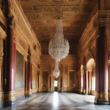 The grandeur of the palace's ornate interior design was incontrovertibly displayed in every opulent room.