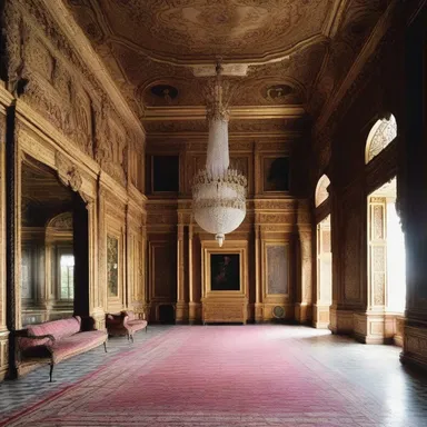 The grandeur of the palace's ornate interior design was incontrovertibly displayed in every opulent room.