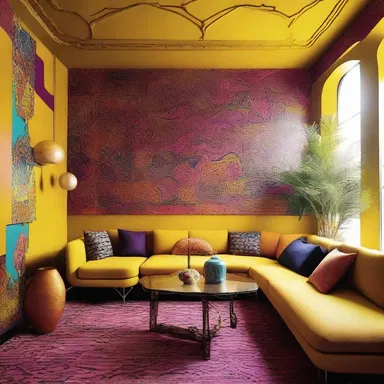 The vibrant colors and intricate patterns used in the interior vivified the space, creating a lively atmosphere.