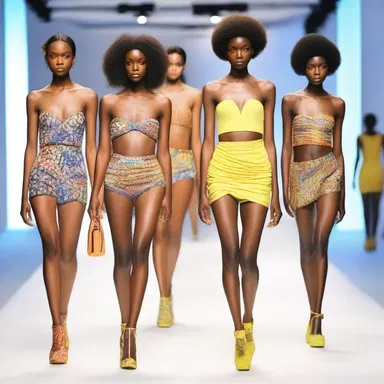 The runway was filled with vivification as the models walked with confidence and enthusiasm.