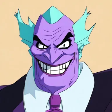 In the animated show, the evil villain had a fistula on their face that constantly leaked noxious substances.