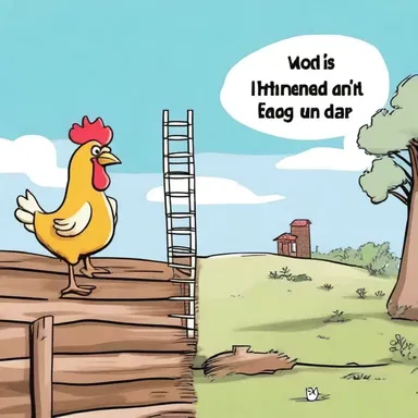 Why did the chicken bring a ladder to the bar? Because it wanted an untraceable escape route!