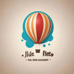 Design a creative, unique and eye-catching logo involving a balloon and elements related to crafts.