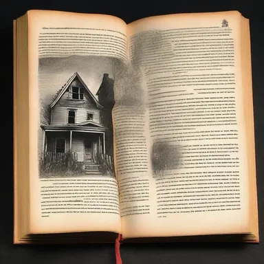 The haunted house book had a chilling dedication to all the readers who dare to enter its pages.