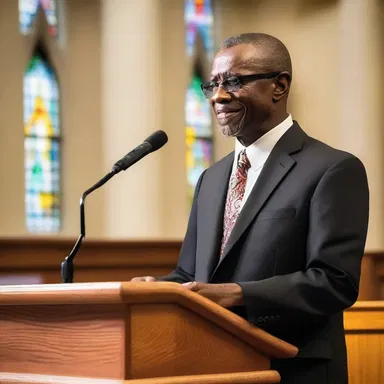 The preacher delivered a powerful dedication to his congregation, emphasizing the importance of faith and love.