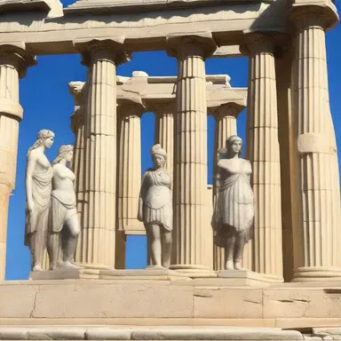 In Greek mythology, the Parthenon was dedicated to the goddess Athena.