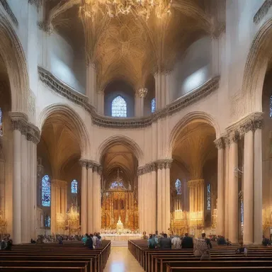 The grand cathedral's dedication ceremony marked the completion of its construction.
