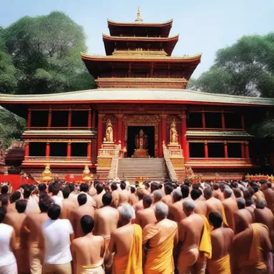 The temple's dedication to the deity attracted a large crowd of worshippers.