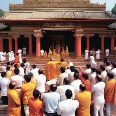 The temple's dedication to the deity attracted a large crowd of worshippers.