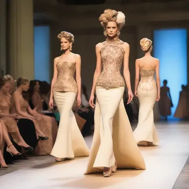 The fashion show was a dedication to the evolution of style throughout the centuries.