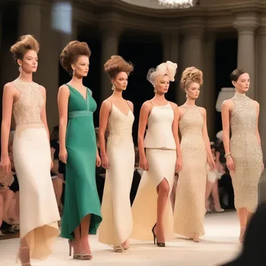 The fashion show was a dedication to the evolution of style throughout the centuries.