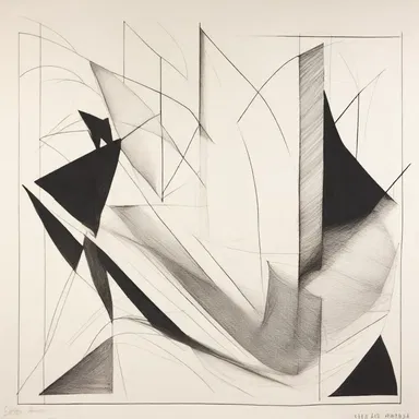 The artist used a streamlined approach to drawing, focusing on essential lines and shapes.