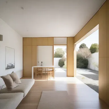 The minimalist house had a streamlined layout, with no unnecessary walls or partitions.