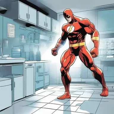 In the fictional world of superheroes, a character gains superhuman strength through a lab accident involving nitrification.