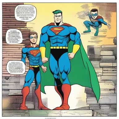 The comic book series featured a superhero who grew up with a foster parent, showcasing the unique challenges and adventures they faced together.