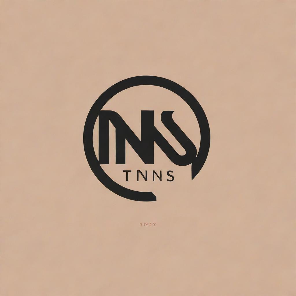 Create an aesthetically pleasing logo for a clothing store titled 'TNS'